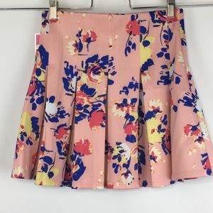 Candies Katie Floral Pink Full Skirt Elastic Waist